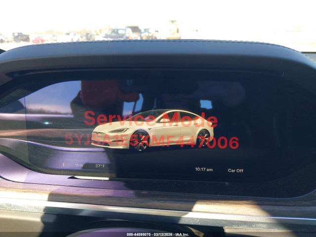 2021 Tesla Model S Long Range Dual Motor All-wheel Drive მანქანა იყიდება აუქციონზე, vin: 5YJSA1E5XMF447006, აუქციონის ნომერი: 44595070