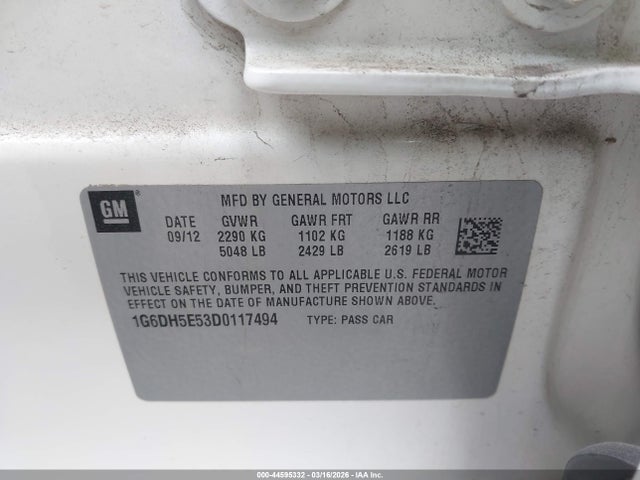 2013 CADILLAC CTS 1G6DH5E53D0117494 Photo 8