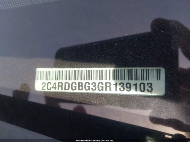 2016 DODGE GRAND CARAVAN 2C4RDGBG3GR139103 Photo 8