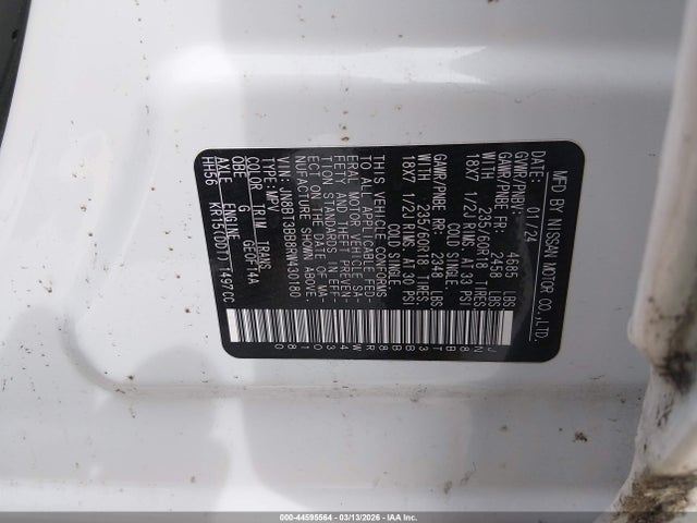 44595564 :رقم المزاد ، JN8BT3BB8RW430180 vin ، 2024 Nissan Rogue Sv Intelligent Awd مزاد بيع
