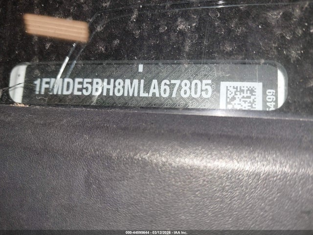2021 Ford Bronco Big Bend მანქანა იყიდება აუქციონზე, vin: 1FMDE5BH8MLA67805, აუქციონის ნომერი: 44595644