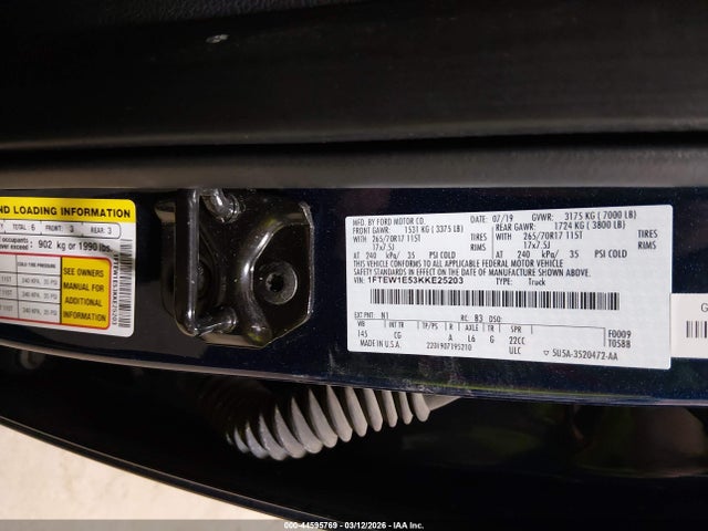 2019 FORD F-150 1FTEW1E53KKE25203 Photo 8