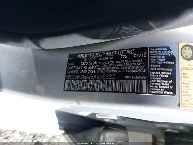 2011 MERCEDES-BENZ E 350 BLUETEC WDDHF2EB0BA295322 Photo 8