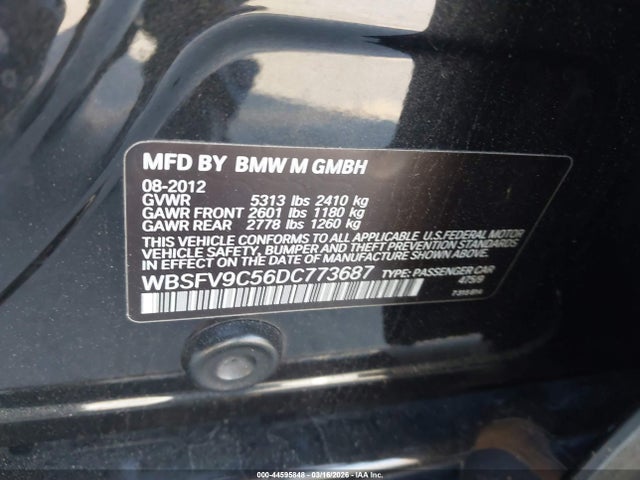 2013 BMW M5 WBSFV9C56DC773687 Photo 8