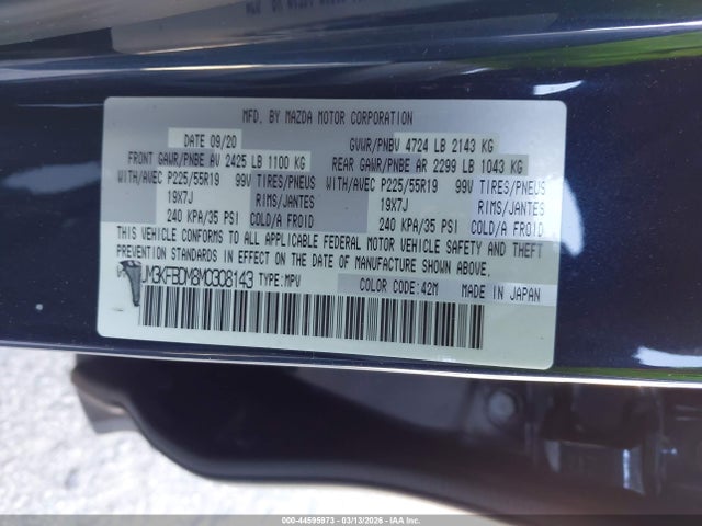 2021 MAZDA CX-5 JM3KFBDM8M0308143 Photo 8