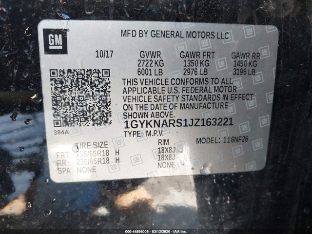 2018 CADILLAC XT5 1GYKNARS1JZ163221 Photo 8