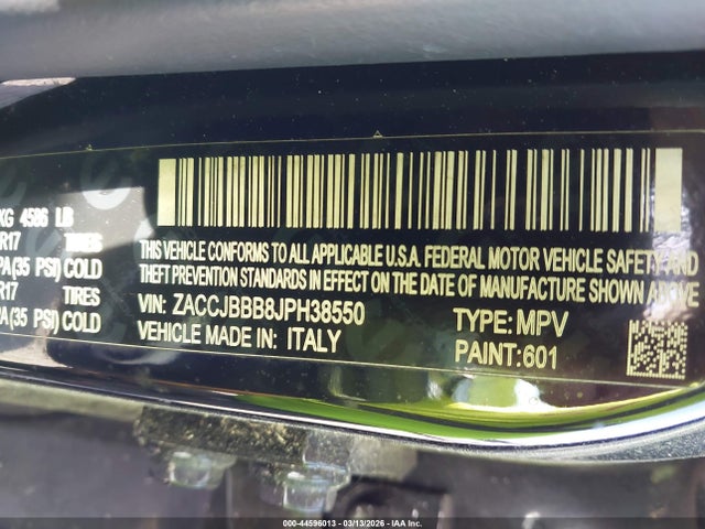 2018 JEEP RENEGADE ZACCJBBB8JPH38550 Photo 8