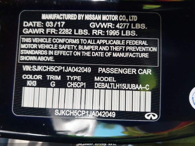 2018 INFINITI QX30 SJKCH5CP1JA042049 Photo 8