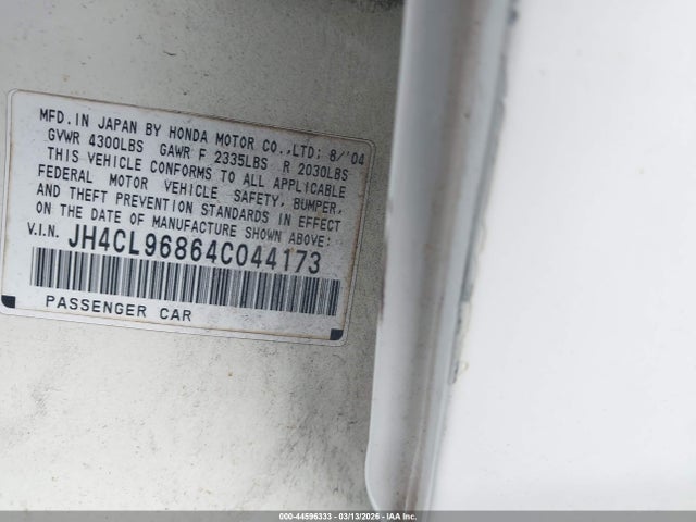 2004 ACURA TSX JH4CL96864C044173 Photo 8