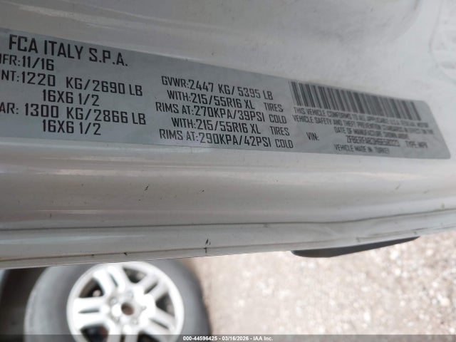 44596425 :رقم المزاد ، ZFBERFAB3H6E58323 vin ، 2017 Ram Promaster City Tradesman مزاد بيع