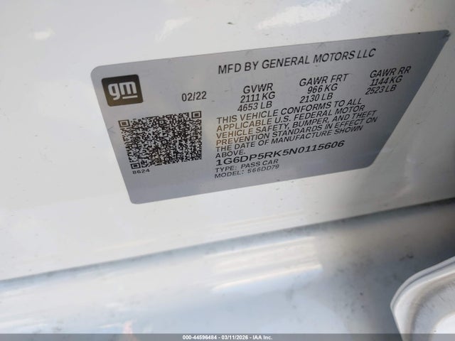 2022 CADILLAC CT5 1G6DP5RK5N0115606 Photo 8