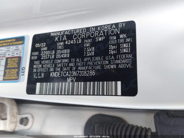 2022 KIA SELTOS KNDETCA23N7318286 Photo 8