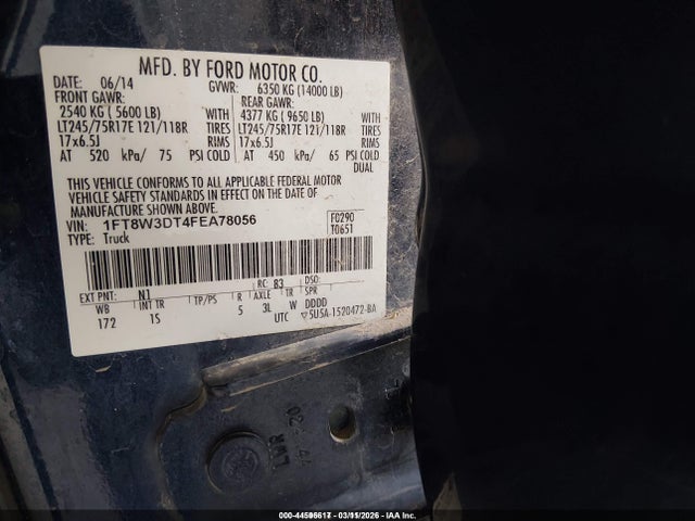 Ford F-350 Xl 2015 1FT8W3DT4FEA78056 Image 9