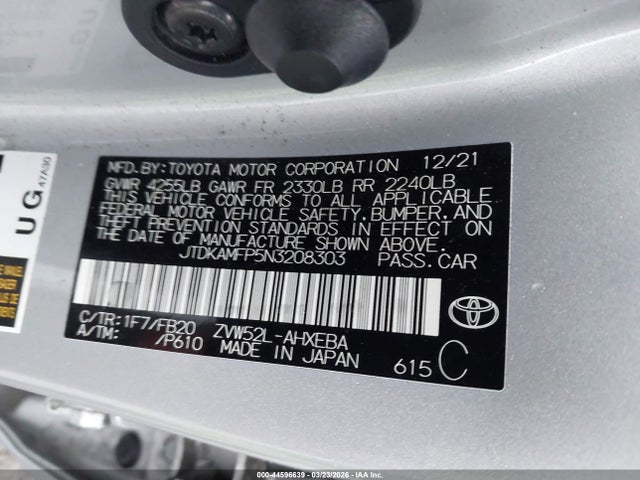 2022 TOYOTA PRIUS PRIME JTDKAMFP5N3208303 Photo 8