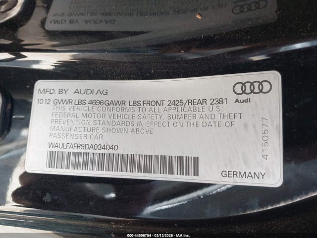 2013 AUDI A5 WAULFAFR9DA034040 Photo 8