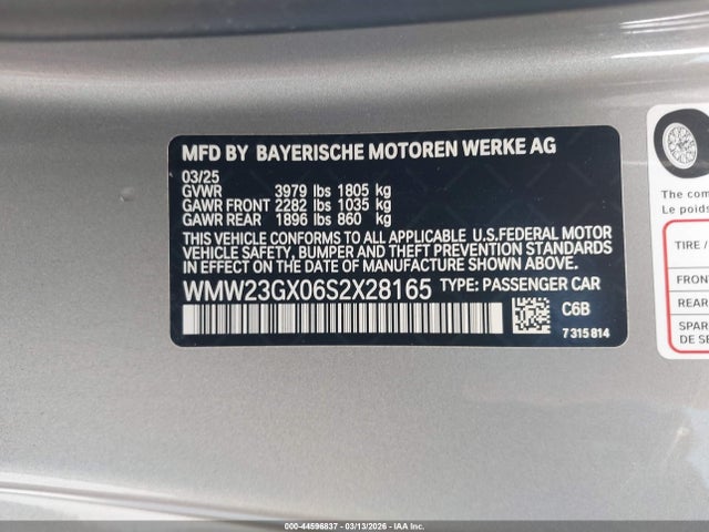 2025 MINI CONVERTIBLE WMW23GX06S2X28165 Photo 8