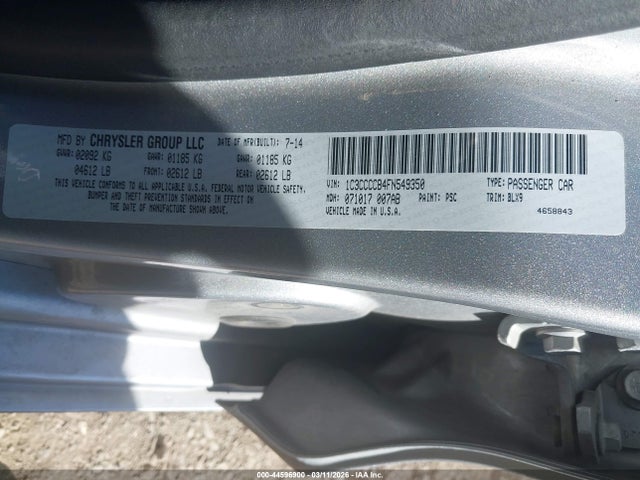 2015 CHRYSLER 200 1C3CCCCB4FN549350 Photo 8