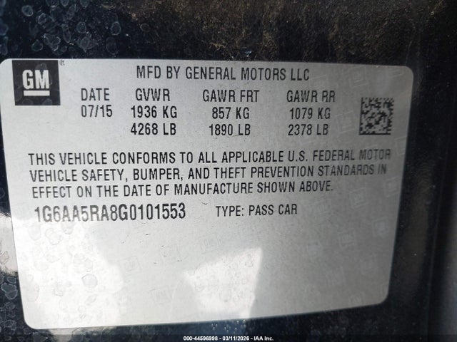 2016 CADILLAC ATS 1G6AA5RA8G0101553 Photo 8