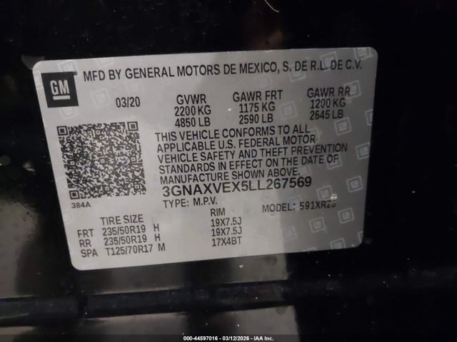 2020 CHEVROLET EQUINOX 3GNAXVEX5LL267569 Photo 8