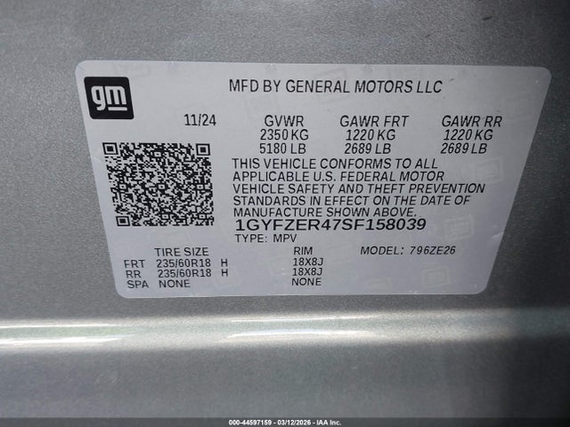 2025 CADILLAC XT4 1GYFZER47SF158039 Photo 8