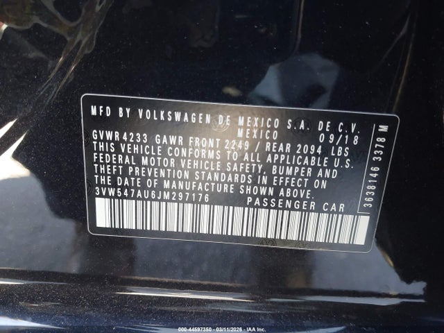 2018 VOLKSWAGEN GOLF GTI 3VW547AU6JM297176 Photo 8