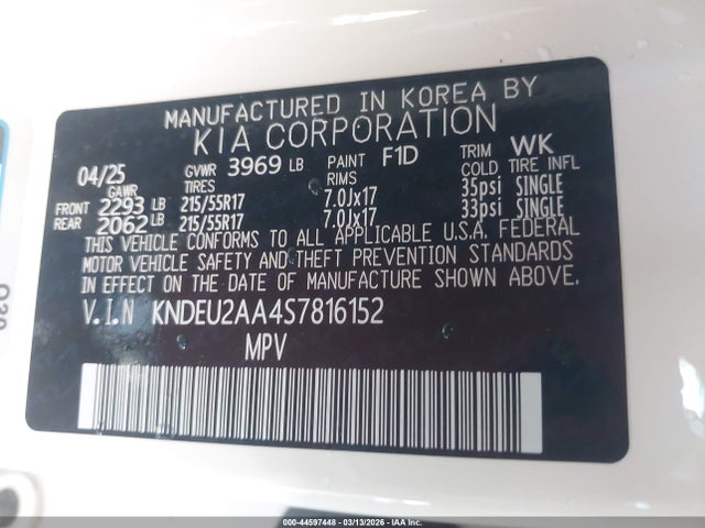 KNDEU2AA4S7816152 KIA SELTOS S