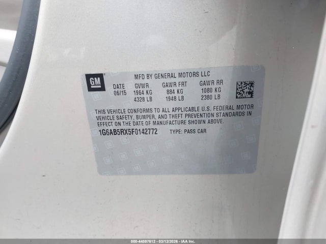 2015 CADILLAC ATS 1G6AB5RX5F0142772 Photo 8