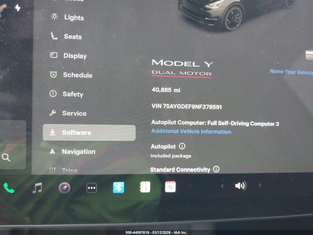 2022 TESLA MODEL Y 7SAYGDEF9NF378591 Photo 6