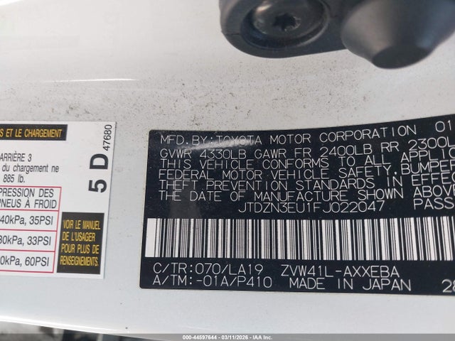 Toyota Prius V Four 2015 JTDZN3EU1FJ022047 Image 9