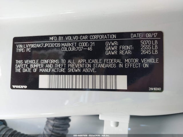 2018 VOLVO S90 LVY982AK7JP030139 Photo 8