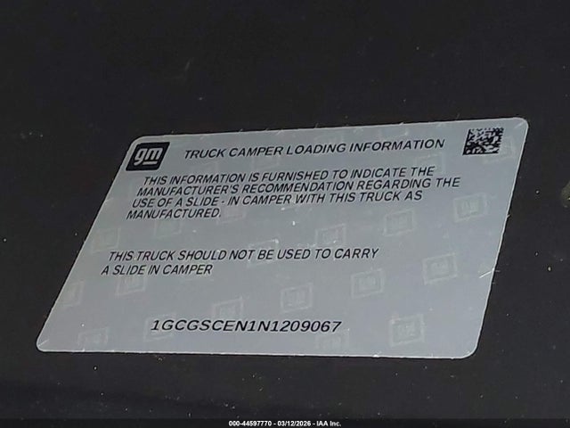 1GCGSCEN1N1209067 Chevrolet Colorado 2wd Short Box Lt