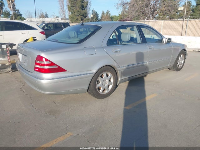 2002 Mercedes-benz S 500 მანქანა იყიდება აუქციონზე, vin: WDBNG75J52A233265, აუქციონის ნომერი: 44597776