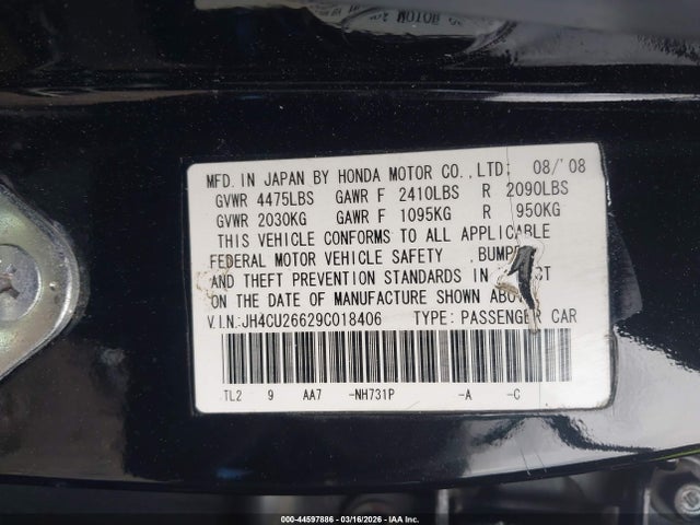 2009 ACURA TSX JH4CU26629C018406 Photo 8