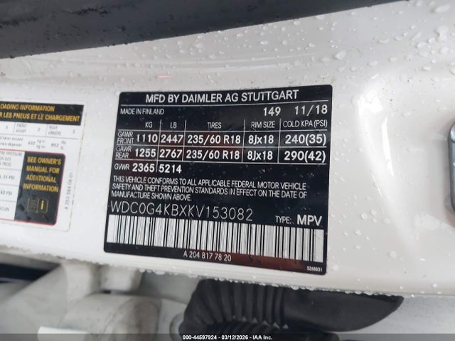 2019 MERCEDES-BENZ GLC 300 WDC0G4KBXKV153082 Photo 8