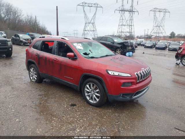 Продажа на аукционе авто 2017 Jeep Cherokee Limited 4x4, vin: 1C4PJMDB6HD217331, номер лота: 44597932