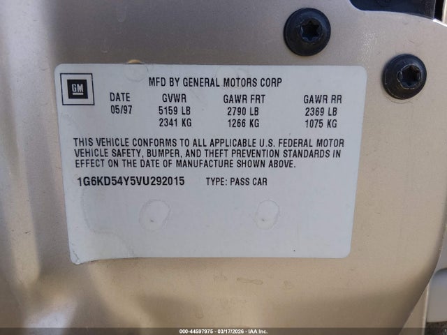 1997 CADILLAC DEVILLE 1G6KD54Y5VU292015 Photo 8