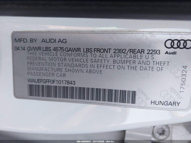 2015 AUDI A3 WAUEFGFF0F1017843 Photo 8