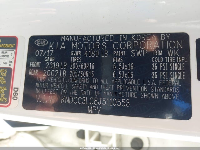 2018 KIA NIRO KNDCC3LC8J5110553 Photo 8