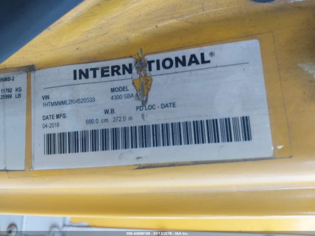 International Durastar 4300 2019 1HTMMMML2KH520533 Image 9