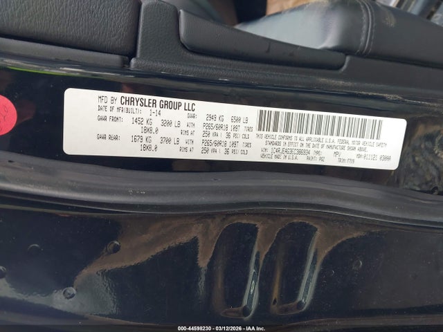 Aukcja sprzedaży 2014 Jeep Grand Cherokee Laredo, vin: 1C4RJEAG3EC386934, numer aukcji: 44598230
