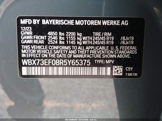 2024 BMW X1 WBX73EF08R5Y65375 Photo 8