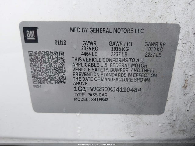 Chevrolet BOLT EV LT 2018 1G1FW6S0XJ4110484 Image 9