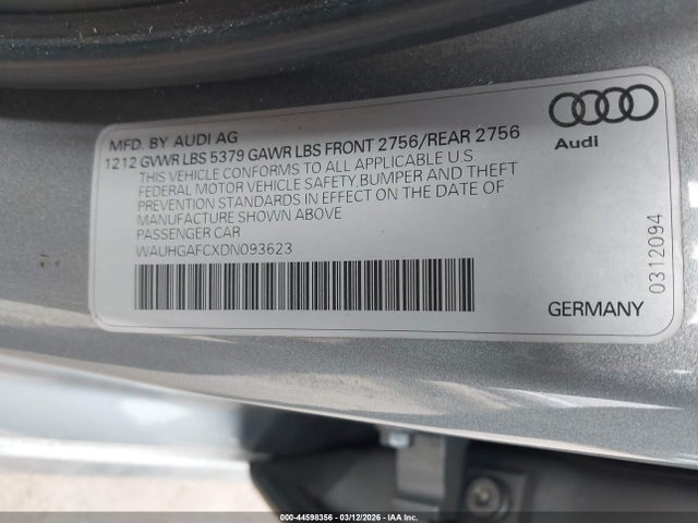 2013 AUDI A6 WAUHGAFCXDN093623 Photo 8