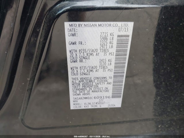 2014 NISSAN PATHFINDER 5N1AR2MM1EC609196 Photo 8