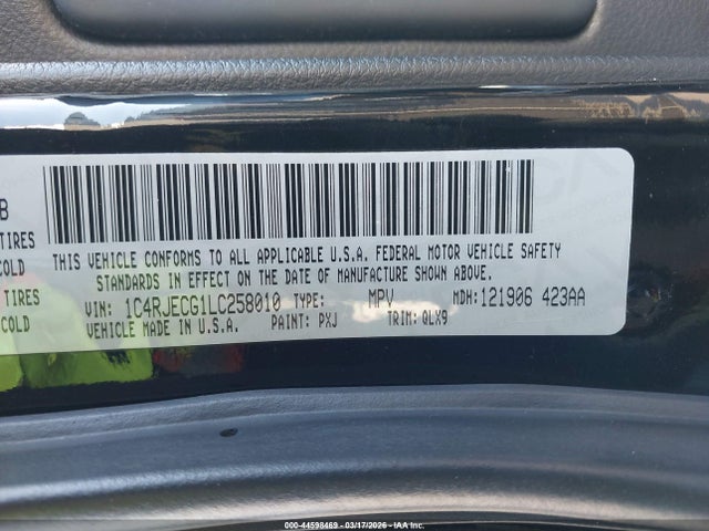 2020 JEEP GRAND CHEROKEE 1C4RJECG1LC258010 Photo 8