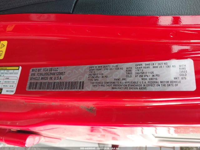 2022 JEEP WRANGLER UNLIMITED 1C4HJXDG8NW122657 Photo 8