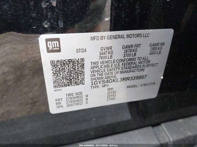 2024 CADILLAC ESCALADE 1GYS4GKL3RR339867 Photo 8