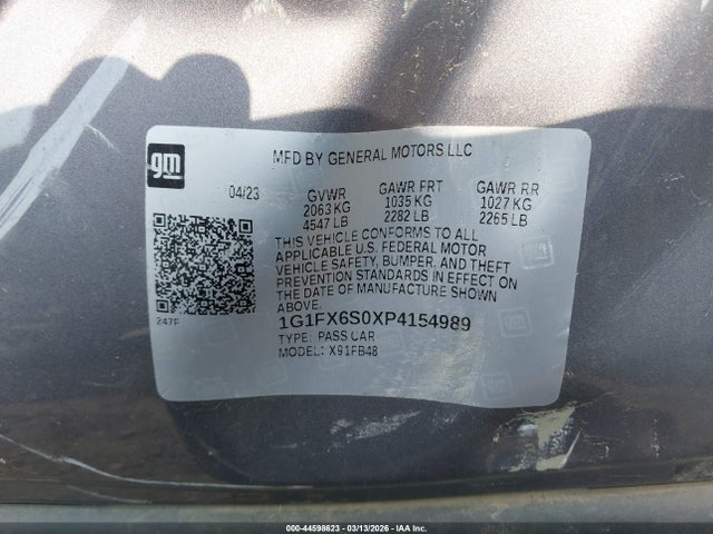 Chevrolet Bolt Ev Fwd 2lt 2023 1G1FX6S0XP4154989 Image 9