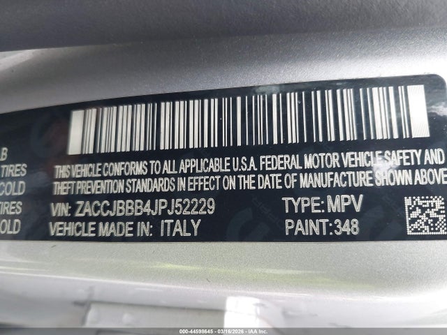 Jeep Renegade Latitude 4x4 2018 ZACCJBBB4JPJ52229 Image 9