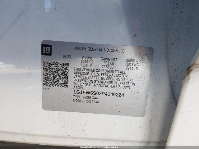 2023 CHEVROLET BOLT EV 1G1FW6S02P4149224 Photo 8